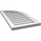 Ekena Millwork Quarter Round Top Right Surface Mount PVC Gable Vent w/ 2"W x 1-1/2"P Brickmould Frame, 16"W x 32"H GVPQR16X3202SN - alternate 4